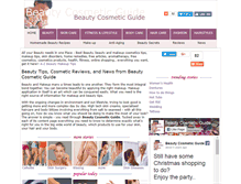 Tablet Screenshot of beauty-cosmetic-guide.com